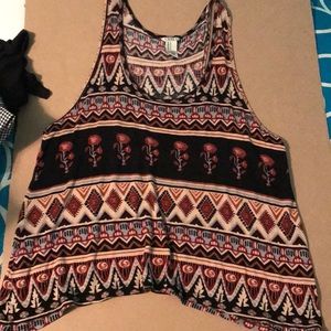 Tribal printed tank top!